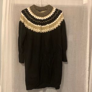 Ann Taylor size XL black sweater dress.  Never worn
